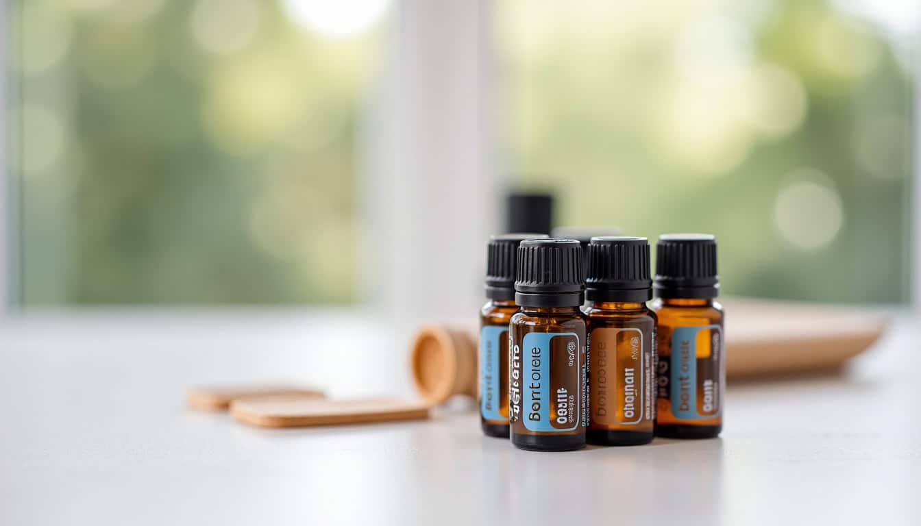 Huile essentielle bio pour aromathérapie et relaxation.