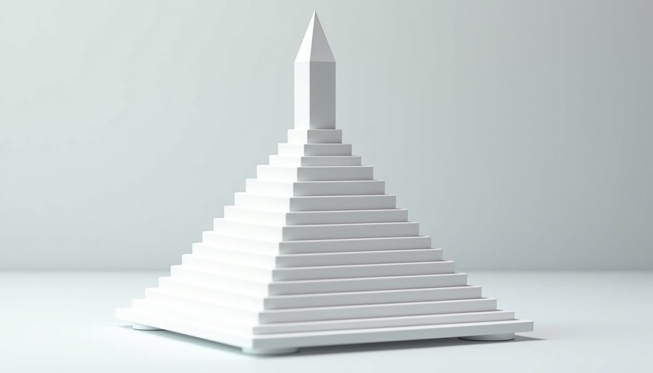 Schéma de la structure pyramidale d