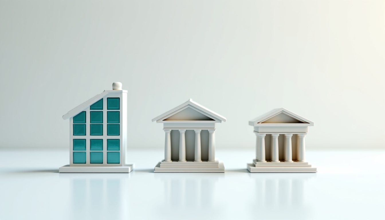 Infographie comparant banque en ligne, néobanque et banque traditionnelle