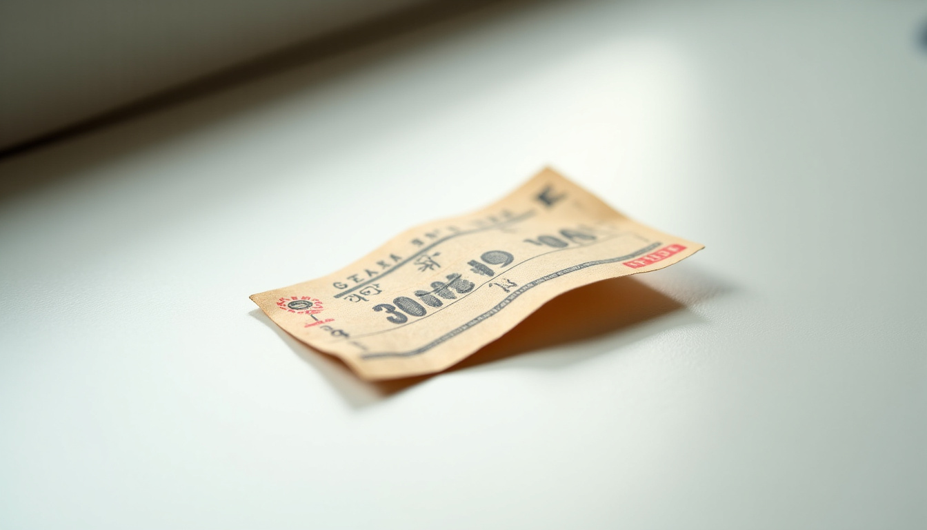 Ticket du Loto du 30 août 2025 marqué 