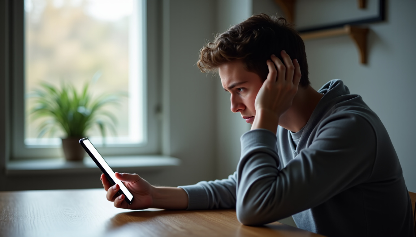 Utilisateur tentant d