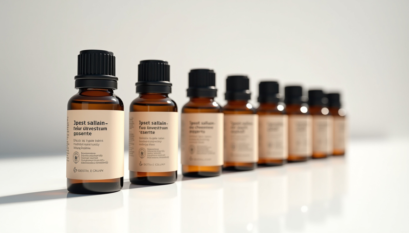 Comparaison visuelle de flacons d