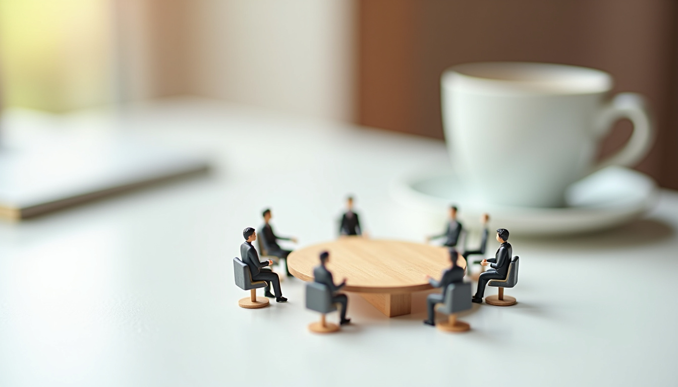 Réunion d'information sur la gestion des ressources humaines dans une petite entreprise