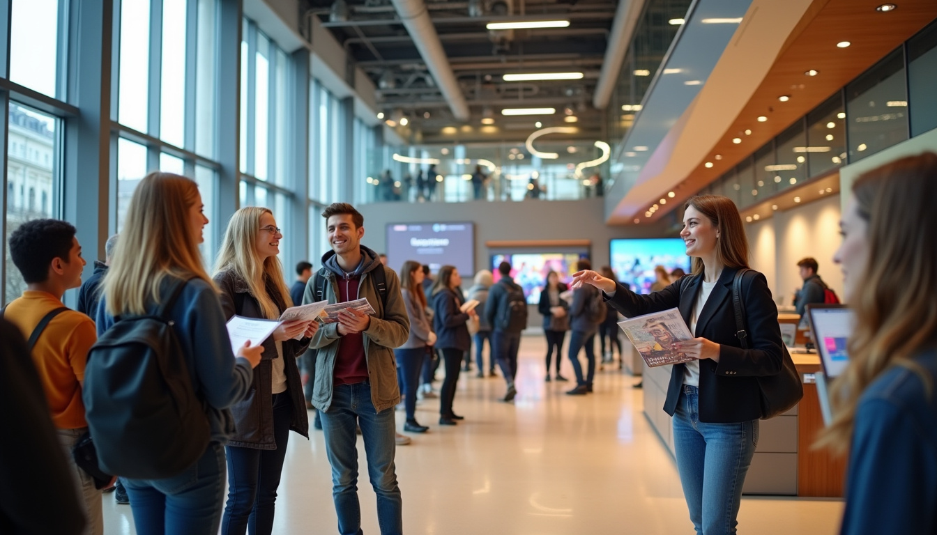 Visite guidée du campus Nexa à Paris lors d'une journée portes ouvertes