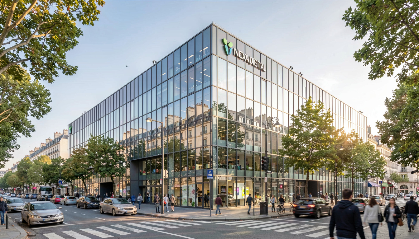 Vue extérieure du campus parisien de Nexa Digital School situé au 125 Boulevard de la Villette